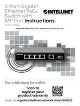 Intellinet 561822 5-Port Gigabit Ethernet PoE+ Switch Istruzioni per l'uso
