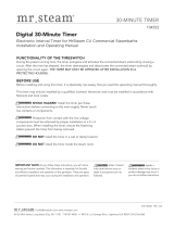 MrSteam Digital 30-Minute Timer Installation & Operation Manual