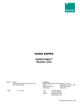 Burster 2316 Kurz Manuale del proprietario
