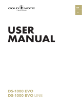 Gold Note DS-1000 EVO Manuale utente