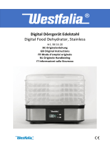 Westfalia 98 55 20 Stainless Steel Digital Dehydrator Manuale utente