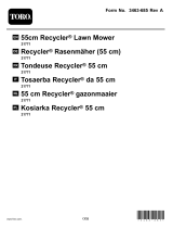 Toro 55 cm Recycler Self Propelled Petrol Lawn Mower 21771 Manuale utente