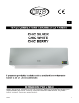 Argo CHIC SILVER | CHIC WHITE | CHIC BERRY Manuale utente