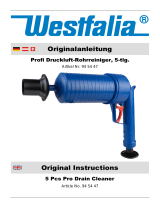 Westfalia Power Luftdruck Rohrreiniger Istruzioni per l'uso