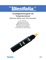 Wetekom Feuchtigkeitsmesser 0-60% /Thermometer -10 bis +50°C + GRATIS DAZU Batterien Manuale utente