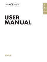 Gold Note PSU-5 Manuale utente