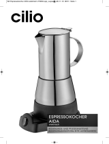 Cilio Elektro Espressokocher AIDA 6 Tassen, Edelstahl, Cilio 273694 Istruzioni per l'uso