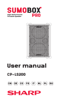 Sharp CP-LS100 High Performance Portable Speaker Manuale utente