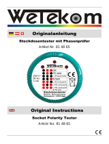 Wetekom Steckdosenprüfer Istruzioni per l'uso