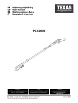 Texas PCX2000 Cordless Chainsaw Manuale utente