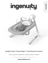 ingenuity AnyWay Sway Dual-Direction Portable Swing - Spruce Manuale del proprietario