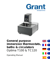 Grant Optima T100 Heated Circulating Bath Istruzioni per l'uso