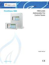 FireClass FC510 FC520 Addressable Fire Alarm Control Panel Manuale utente