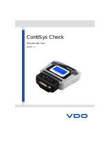 VDO ContiSys Check / ContiSys Check TPMS Istruzioni per l'uso