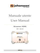 Johansson 8210 HDMI Streamer Manuale del proprietario