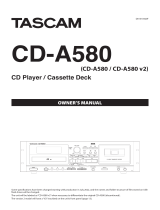 Tascam CD-A580 v2 Manuale del proprietario