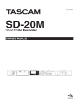 Tascam SD-20M Manuale del proprietario