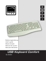 SPEEDLINK USB Keyboard Comfort Guida utente