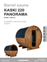 Sentiotec Barrel sauna Kaski 220 Panorama Manuale utente