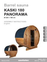 Sentiotec Barrel sauna Kaski 180 Panorama Manuale utente