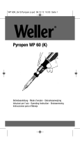 Weller 0051608799 Istruzioni per l'uso