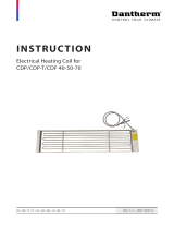 Dantherm CDP/CDP-T/CDF 40-50-70 Electrical Heating Coil Istruzioni per l'uso
