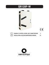 aerauliqa QR120P-W Heat Recovery Ventilation Unit Manuale utente