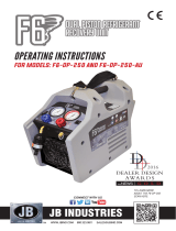 JB F6-DP-308 F6-DP-250 AU/EU Refrigerant Recovery Unit  Manuale utente