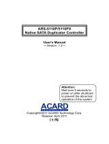 Acard ARS-5110PX Manuale del proprietario
