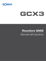 Sokkia GCX3 GNSS Receiver Manuale utente