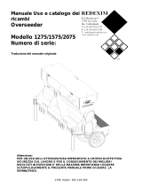 Redexim Overseeder 1275 Manuale del proprietario