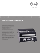 RÖSLE Gasgrill BBQ-Portable VIDERO G2-P Manuale utente