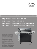 RÖSLE Gas grill BBQ-Station VIDERO G4-S NERO Vario+ Manuale utente