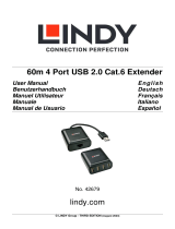 Lindy 60m 4 Port USB 2.0 Cat.6 Extender Manuale utente
