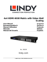 Lindy 4x4 HDMI 4K60 Matrix Manuale utente
