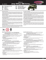 Jamara Ride-on Jeep Willys MB Army Manuale del proprietario