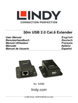Lindy 50m USB 2.0 Cat.6 Extender Manuale utente