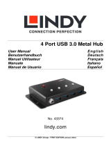 Lindy 4 Port USB 3.0 Metal Hub Manuale utente
