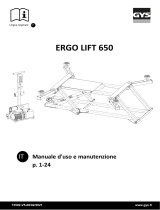 GYS LIFTING TABLE ERGO LIFT 650 (oil included) Manuale del proprietario