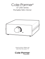 Cole-ParmerST-200-P Stuart Portable Analog Stirrer; Battery Operated
