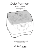 Cole-Parmer CB-200D-IB Electronic Ice Bucket; 100-230 V, 50/60 Hz Manuale utente