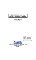 Acard AEC-4420S Manuale del proprietario