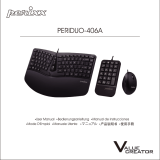 Perixx PERIDUO-406A Wired Mini Ergonomic Split Keyboard and Vertical Mouse Combo Manuale utente