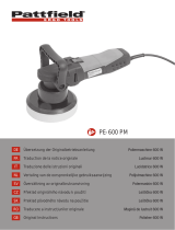 Pattfield Poliermaschine 600 W Manuale del proprietario