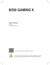 Gigabyte B550 GAMING X Manuale del proprietario