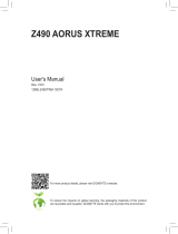 Gigabyte Z490 AORUS XTREME Manuale del proprietario