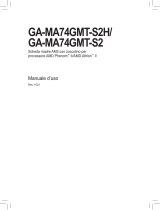 Gigabyte GA-MA74GMT-S2 Manuale del proprietario