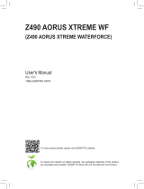 Gigabyte Z490 AORUS XTREME WATERFORCE Manuale del proprietario