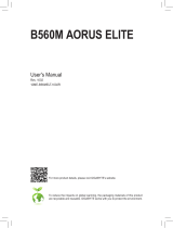 Gigabyte B560M AORUS ELITE Manuale del proprietario
