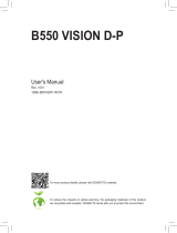 Gigabyte B550 VISION D-P Manuale del proprietario